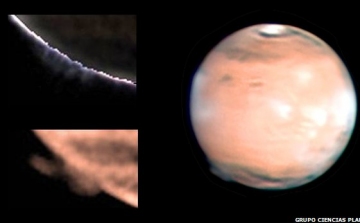 Rejtélyes foltot észleltek a Mars fölött