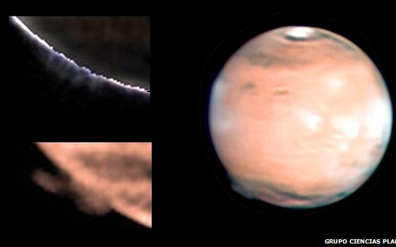 Rejtélyes foltot észleltek a Mars fölött