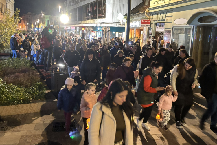 Márton-napi forgatag a belvárosban