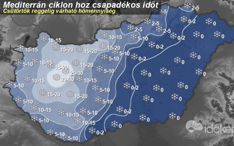 Jelentős mennyiségű havat hoz a puttonyában a Mikulás