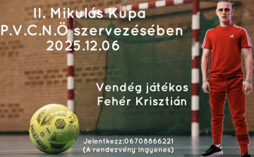 A pápai Mikulás kupán Fehér Krisztián is labdába rúg