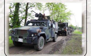 Katonai menetoszlopra kell számítani hétfőn Pápa térségében