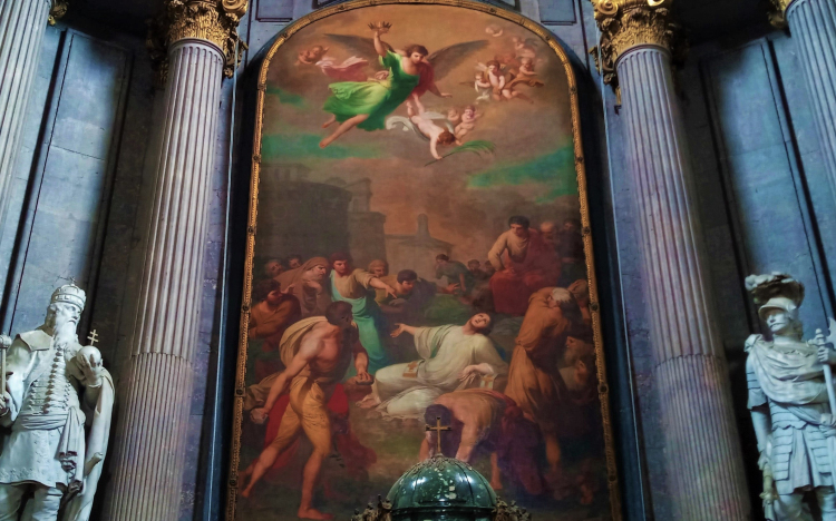 235 esztendeje látható a pápai Nagytemplom főoltárképe