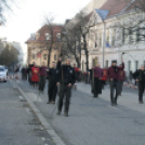 Ostormenet Pápa belvárosában, szilveszter napján