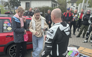 Motorosok lepték meg a bántalmazott pápai Szofit – összefogásból született felejthetetlen nap