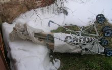 Babakocsival mentek lopni