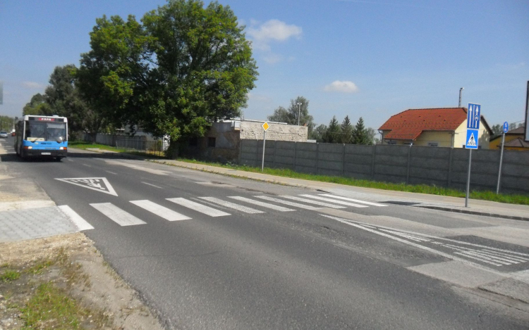 Elkészült a Győri úti gyalogátkelőhely
