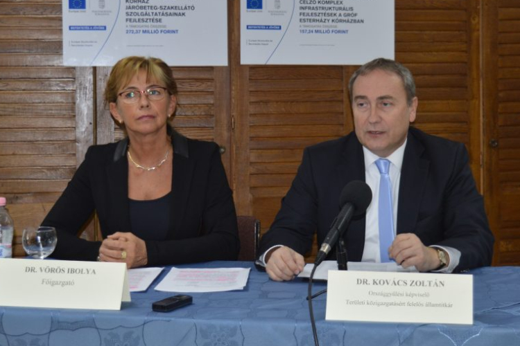 Összesen 2,5 milliárd forintból fejlesztették a pápai kórházat az elmúlt években