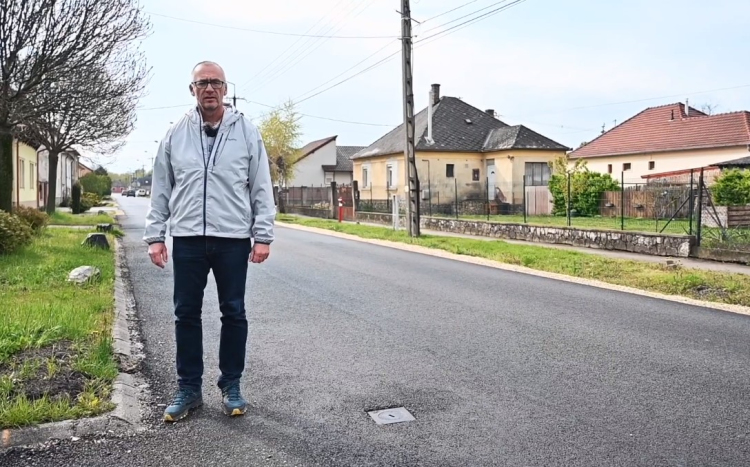 A polgármester sem elégedett a Dózsa György utca aszfaltozásával