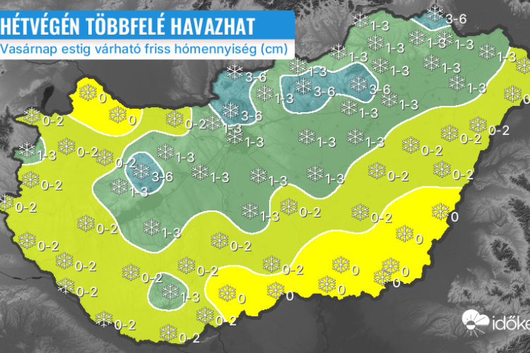 Hétvégén ismét havazhat