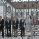 Esterházy-kastély kapujának átadóünnepsége