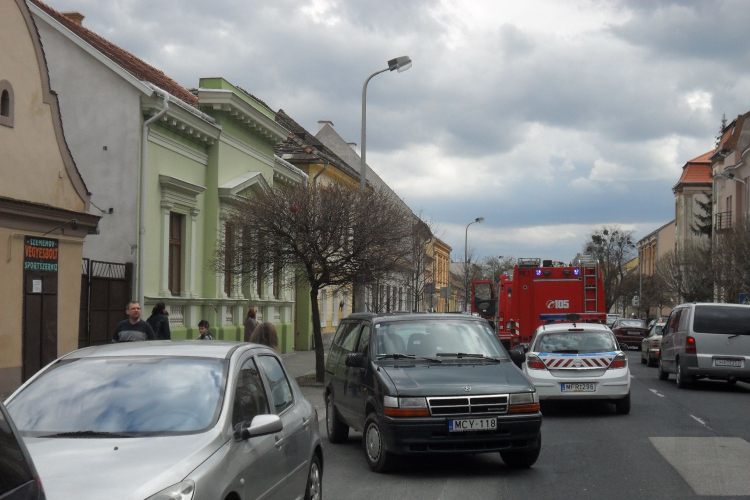 Szemét égett a belvárosban