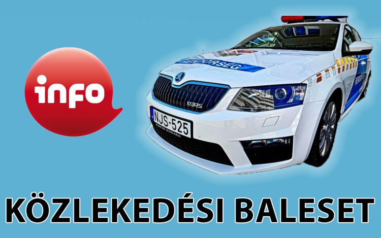 Szalagkorlátnak ütközött egy autó a 83-ason