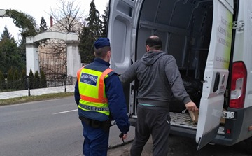 Közlekedési akció Pápán