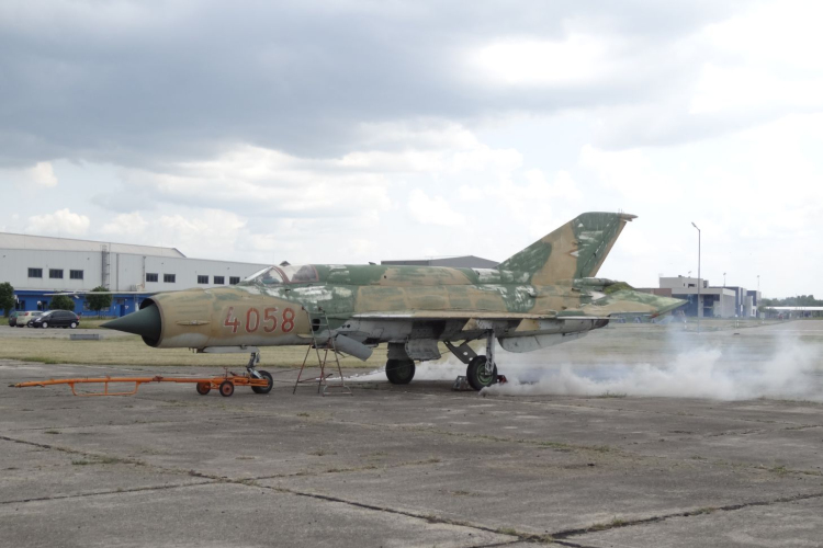 MIG - 21 Tűzoltó Gyakorlat a Pápa Bázisrepülőtéren