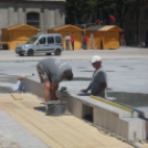 Utolsó simítások a pápai Fő téren