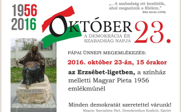 A baloldal külön megemlékezést tart október 23-án Pápán