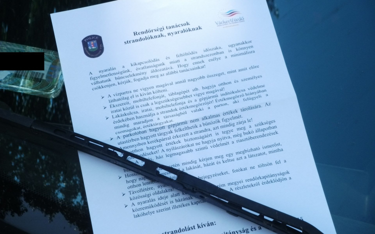 A strandolók biztonságáért