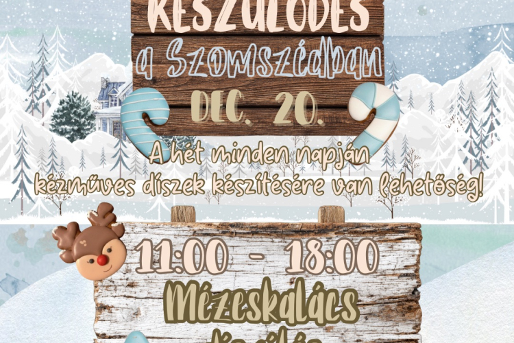 Mézeskalács díszítés a Szomszédban