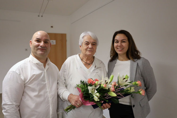 80. Születésnapján köszöntötték Lampért Gáborné-  Heckenast Máriát Pápán