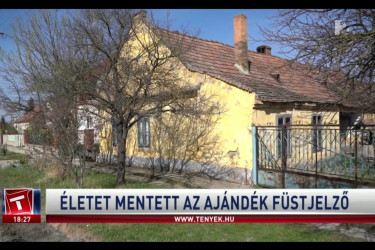 Megmentette egy takácsi lány életét az ajándékba kapott füstjelző