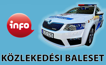 Szalagkorlátnak ütközött egy autó a 83-ason