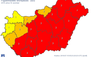 Szombatra rengeteg esőt mondanak