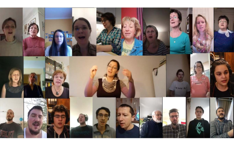 A karantén idején sem tétlenkedik a pápai református kórus