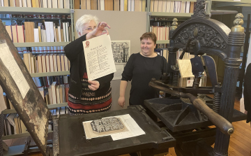 Újra működik a nyomdagép, amellyel kinyomtatták a Nemzeti dalt 1848-ban Pápán