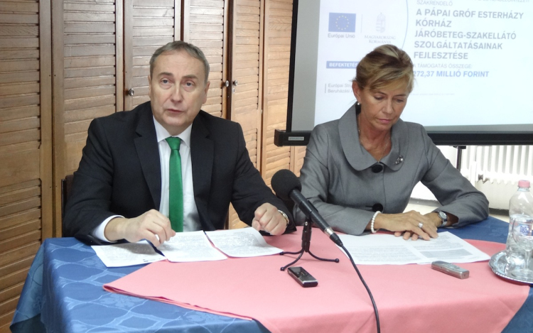 272 millió forint értékben szerzett be eszközöket a pápai kórház