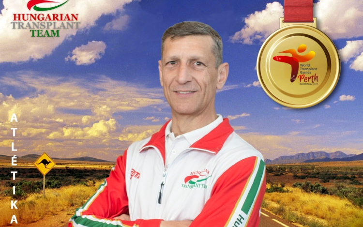 Gelencsér Róbert három aranyat szerzett a  Szervátültetettek Világjátékán