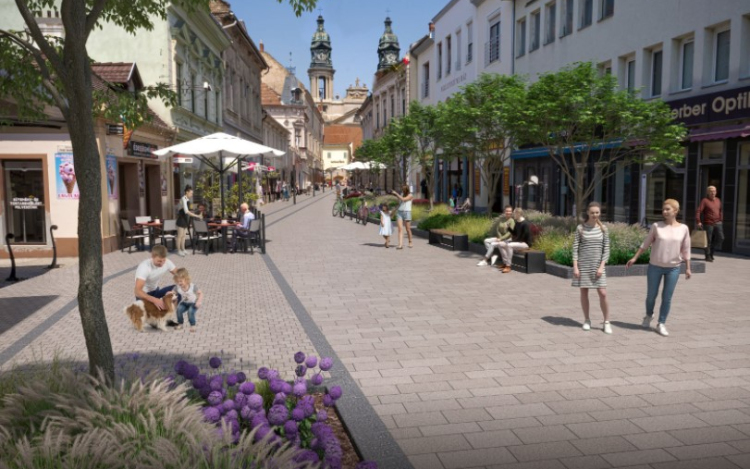 Bemutatták a megújuló Kossuth utca látványterveit