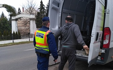 Közlekedési akció Pápán