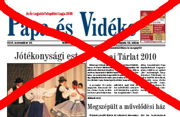 Megszűnik a Pápa és Vidéke újság?