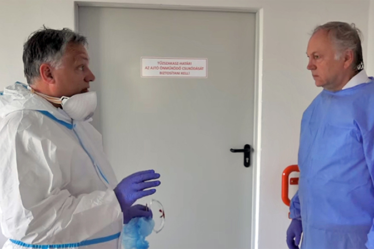 Előzetes bejelentés nélkül tartott ellenőrzést az ajkai kórházban Orbán Viktor