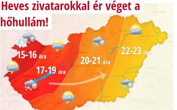 Jégesővel jön a markáns hidegfront
