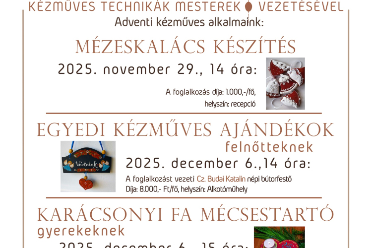 PRaktika - Adventi Kézműves Alkalmak a Pannonia Reformatában