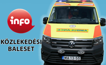 Baleset Kemeneshőgyész és Békás között, teljes az útzár!