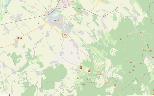 Rengett a föld Döbrönte közelében