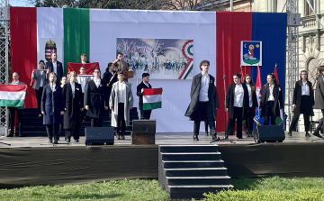 Március 15-i megemlékezés Pápán