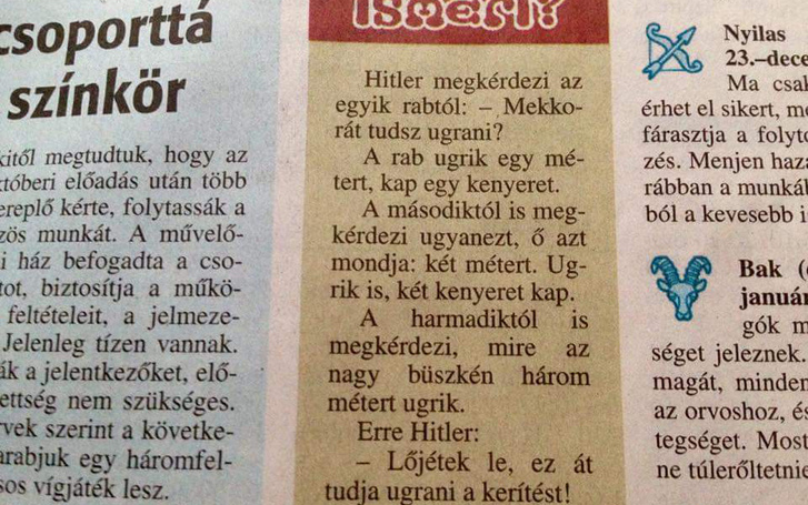 A Hitler-vicc miatt visszavonták a Napló megbízott főszerkesztőjének megbizatását