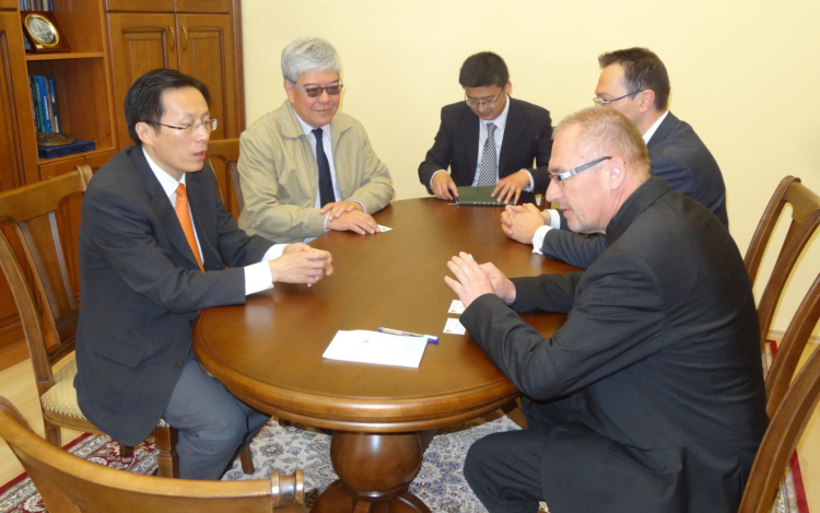 A Kínai Nagykövetség kereskedelmi tanácsosa látogatott Pápára