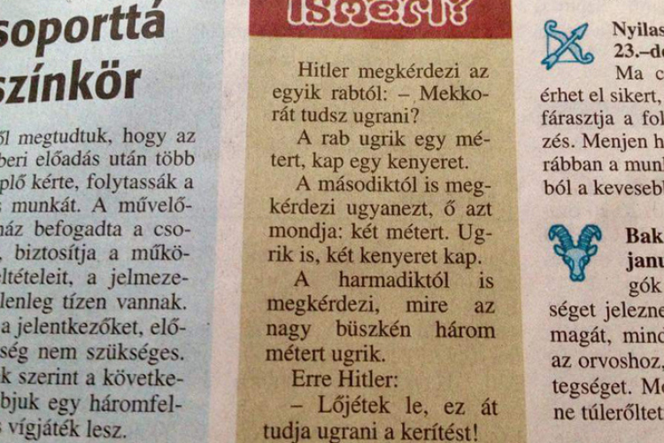 A Hitler-vicc miatt visszavonták a Napló megbízott főszerkesztőjének megbizatását