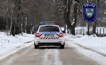 Lefagyott utak Veszprém megyében - Figyelmeztet a rendőrség