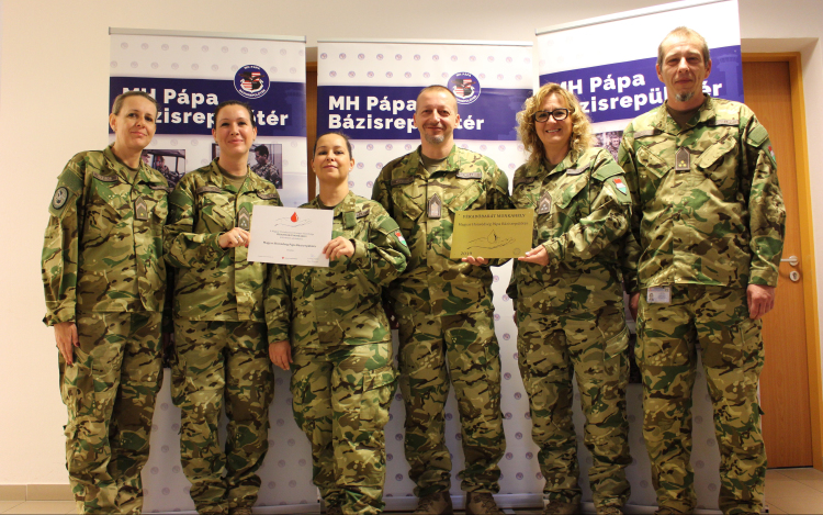 Véradóbarát Munkahely lett az MH Pápa Bázisrepülőtér