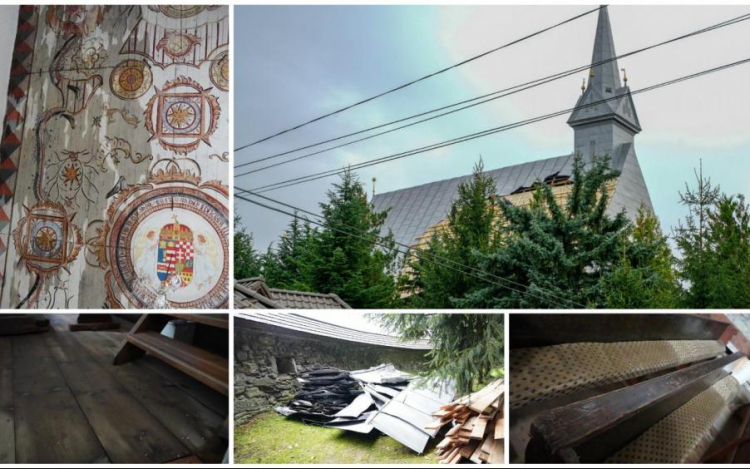 Súlyosan megrongálódott Pápa testvérvárosának református temploma