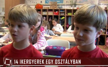 Tizennégy ikergyermek egy pápai osztályban