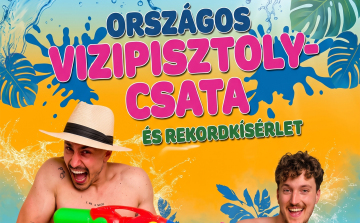 Országos vízipisztoly-csata és rekordkísérlethez csatlakozik a Pápai Várkertfürdő