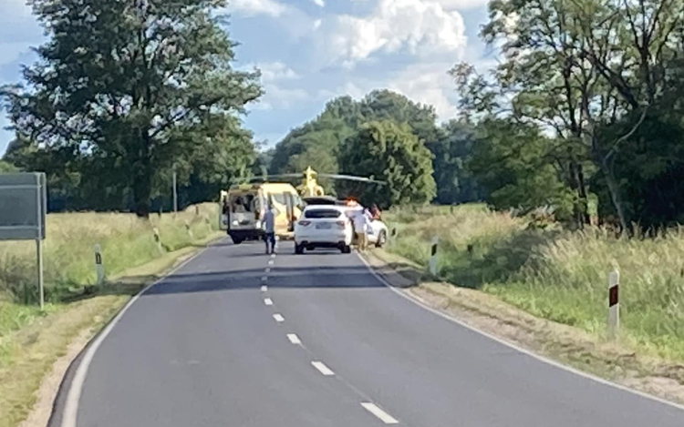 Baleset történt Pápa és Kéttornyúlak között