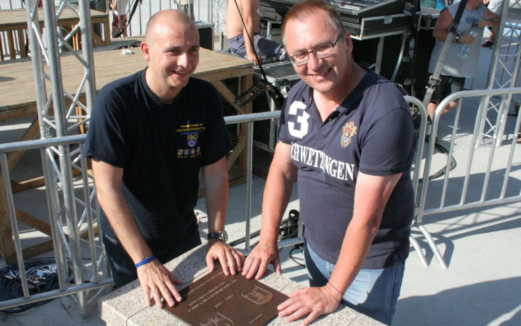 Schwetzingeni kő a pápai Fő téren